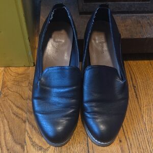 Indigo Black Leather Shoes